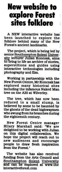 julian, konczak, forest,new milton advertiser