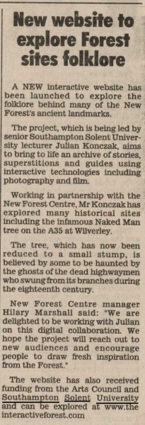 julian, konczak, forest, lymington times